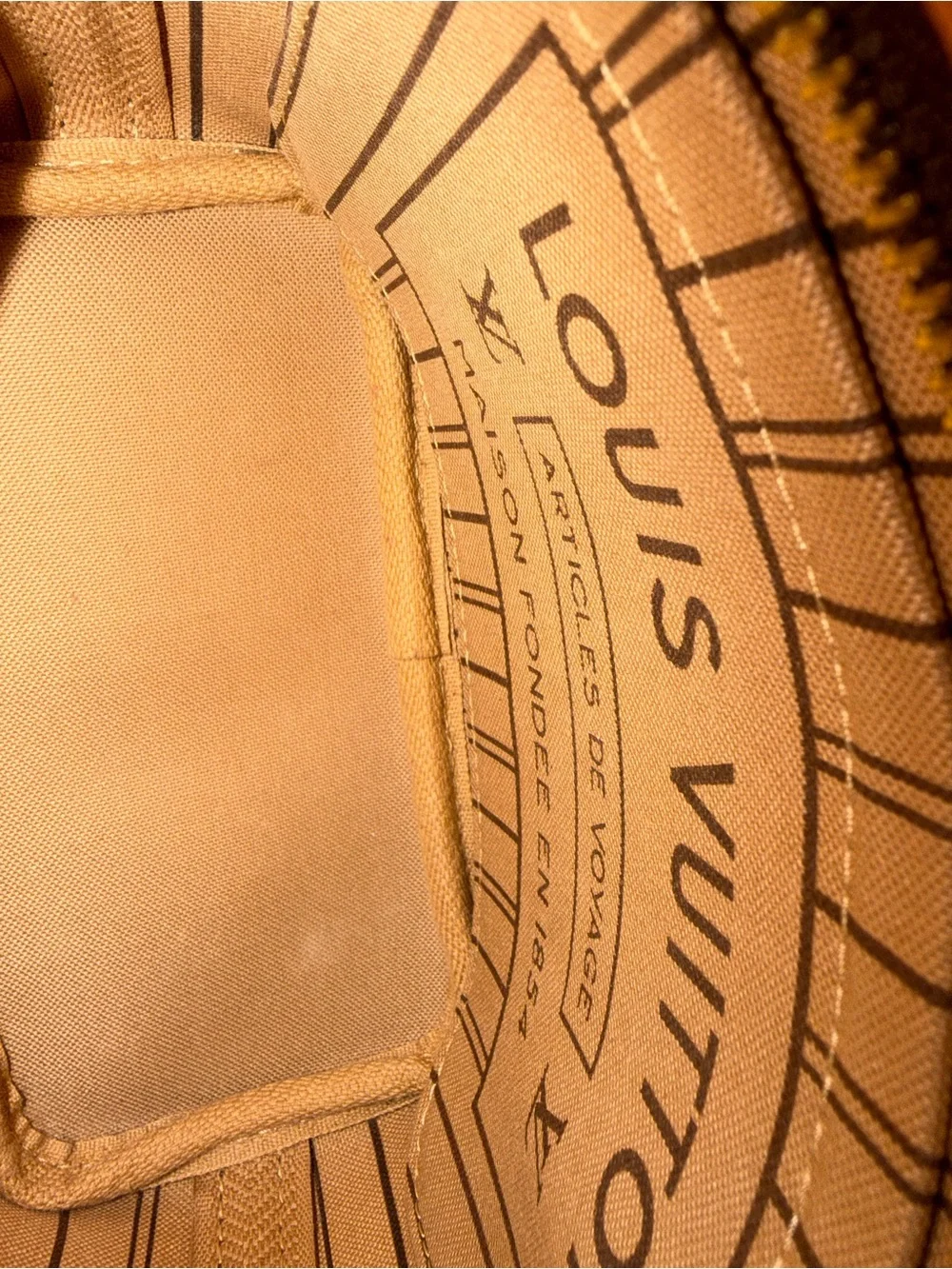 Louis Vuitton Neverful BB in Brown with Tan Trim